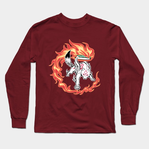 Sun Wolf Long Sleeve T-Shirt by Iceuh1